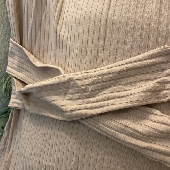 Women's Venus Twist Bodycon Ribbed Maxi Dress Keyhole Back Mock Neck - Picture 2 of 13